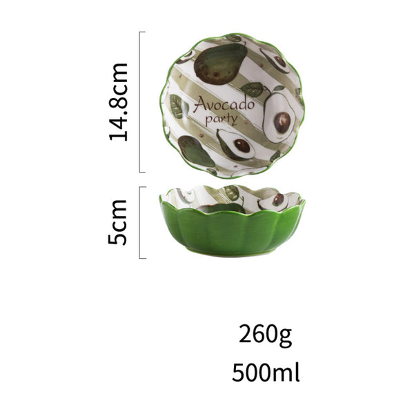 Modern Ceramic Fruit Bowls 500 ml