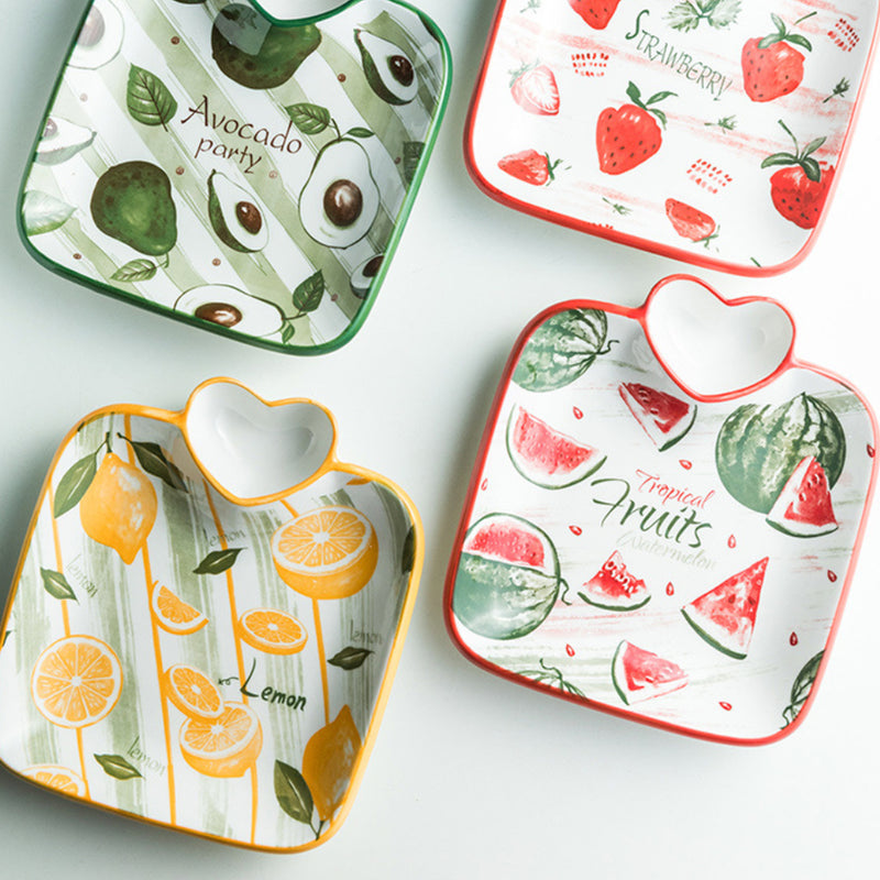 Modern Fruit Platter - Serving plate, snack plate, plate with compartment | Plates for dining table & home decor