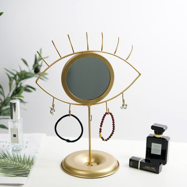 Gold Eye Mirror - Dressing table mirror and makeup vanity mirror online | Room decor items