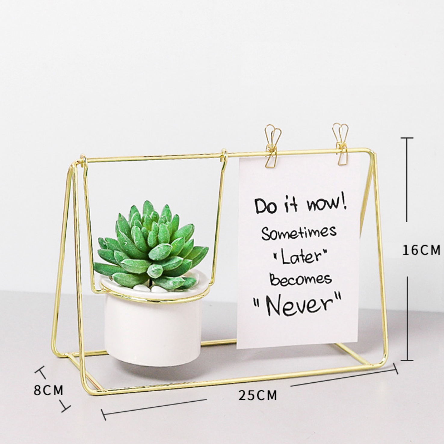 Gold Frame Planter with Plant Online - Premium Planter | Nestasia