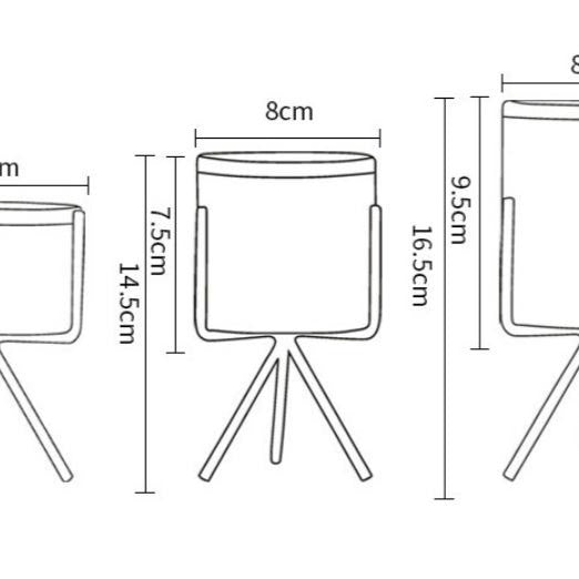 Marble Planter With Stand (M) - Plant pot and plant stands | Room decor items