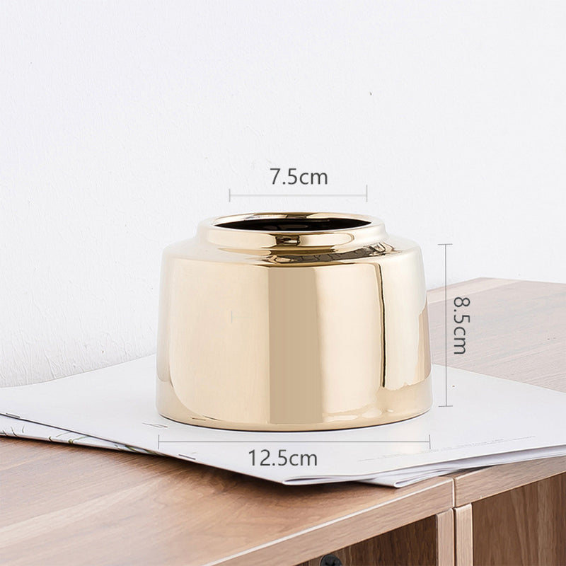 Golden Vase - Flower vase for home decor, office and gifting | Home decoration items