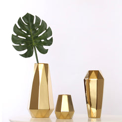 Gold Flower Pot - Flower vase for home decor, office and gifting | Home decoration items