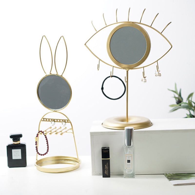 Gold Eye Mirror - Dressing table mirror and makeup vanity mirror online | Room decor items