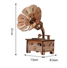 Music Box Gramophone - Showpiece | Home decor item | Room decoration item