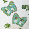Green Butterfly coasters