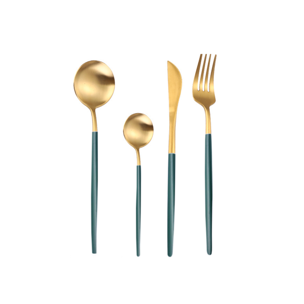 Golden Flatware Set