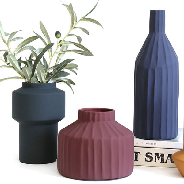 Colourful Ceramic Pots - Flower vase for home decor, office and gifting | Home decoration items