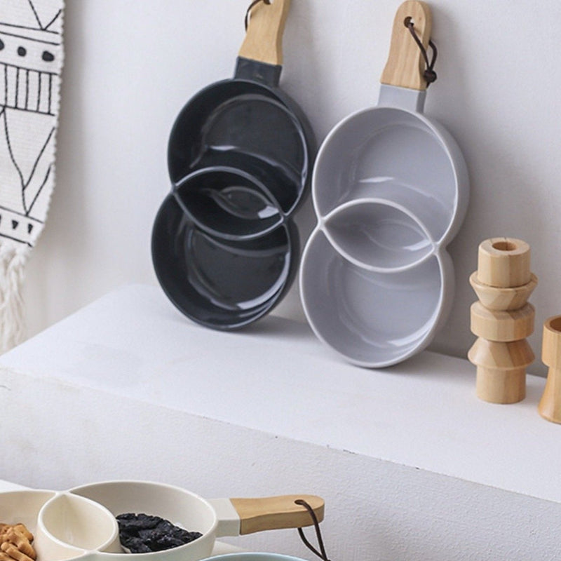 Grey Chip and Dip Bowl 500 ml - Serving bowls, snack serving bowls, section bowls, fancy serving bowls, small serving bowls | Dining table & home decor