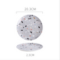 Grey Terrazzo Starter Plate - Serving plate, snack plate, dessert plate | Plates for dining & home decor