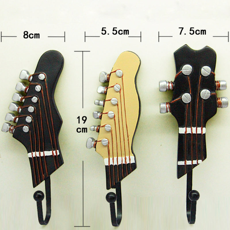 Guitar Hook Set - Wall hook/wall hanger for wall decoration & wall design | Home & room decoration ideas