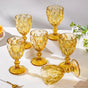 Textured Drinkware Glass Amber Set Of 6 250 ml