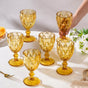 Textured Drinkware Glass Amber Set Of 6 250 ml