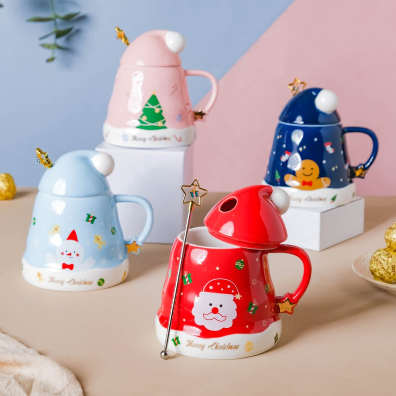 Fun Christmas Cup- Mug for coffee, tea mug, cappuccino mug | Cups and Mugs for Coffee Table & Home Decor