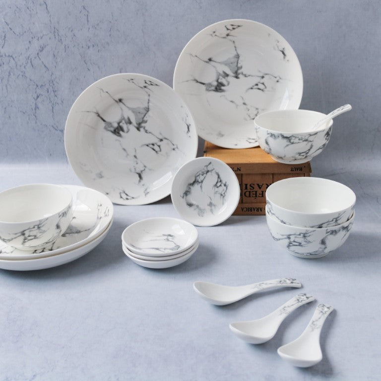 Marble Crockery Set