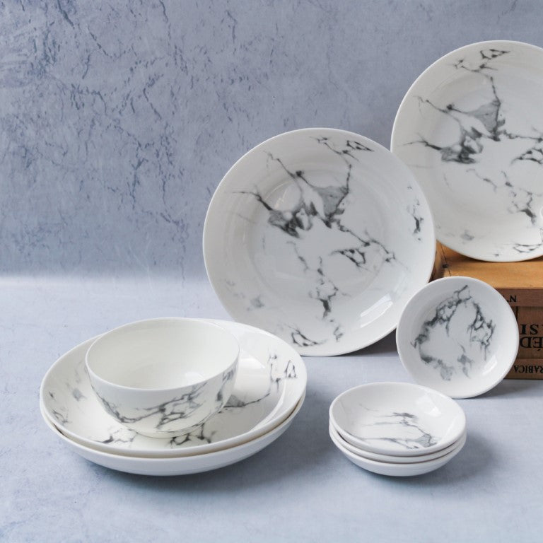 Marble Crockery Set