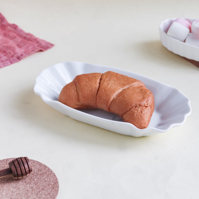 Oval Snack Plate - Serving plate, snack plate, dessert plate | Plates for dining & home decor