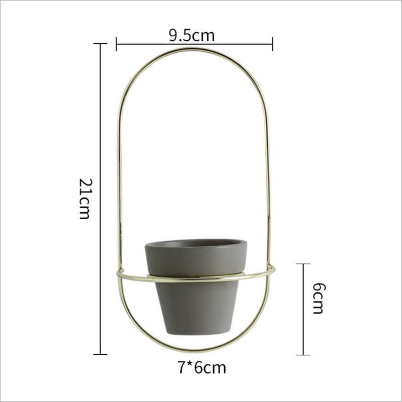 Hanging Planter Grey - Wall planter for home decor | Living room, bathroom & bedroom decoration ideas