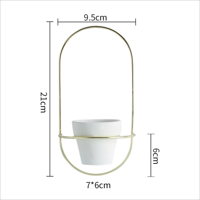 Hanging Planter White - Wall planter for home decor | Living room, bathroom & bedroom decoration ideas