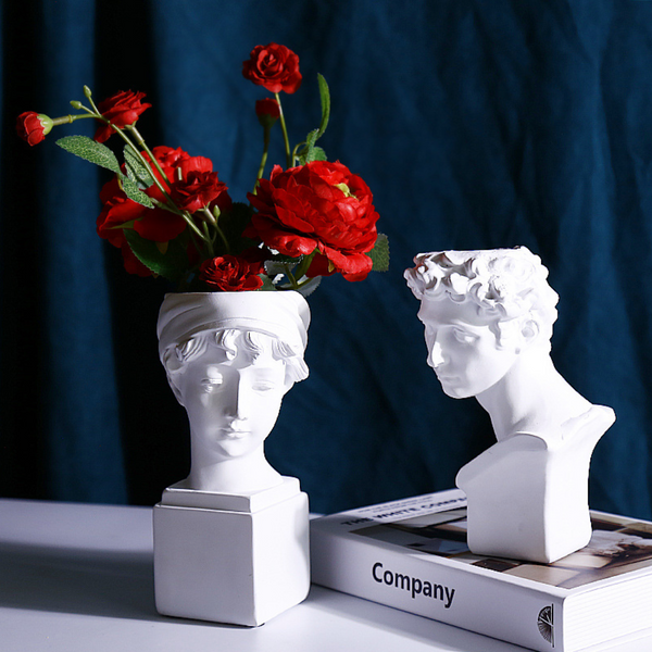 Head Planter - Flower vase for home decor, office and gifting | Home decoration items