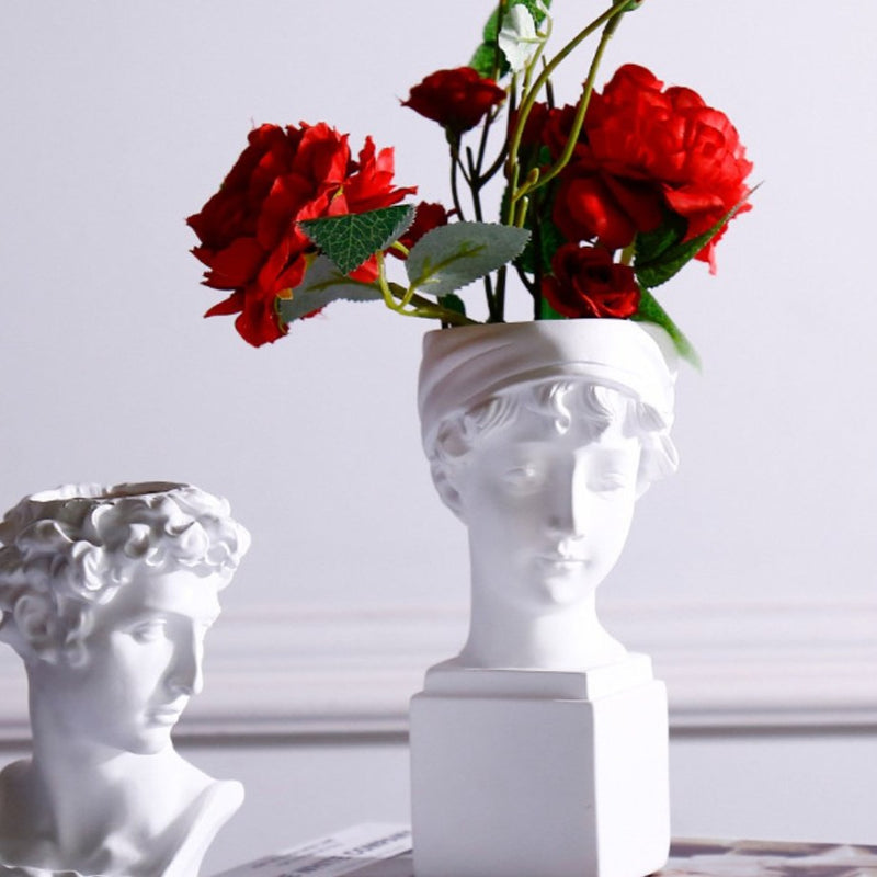 Head Planter - Flower vase for home decor, office and gifting | Home decoration items