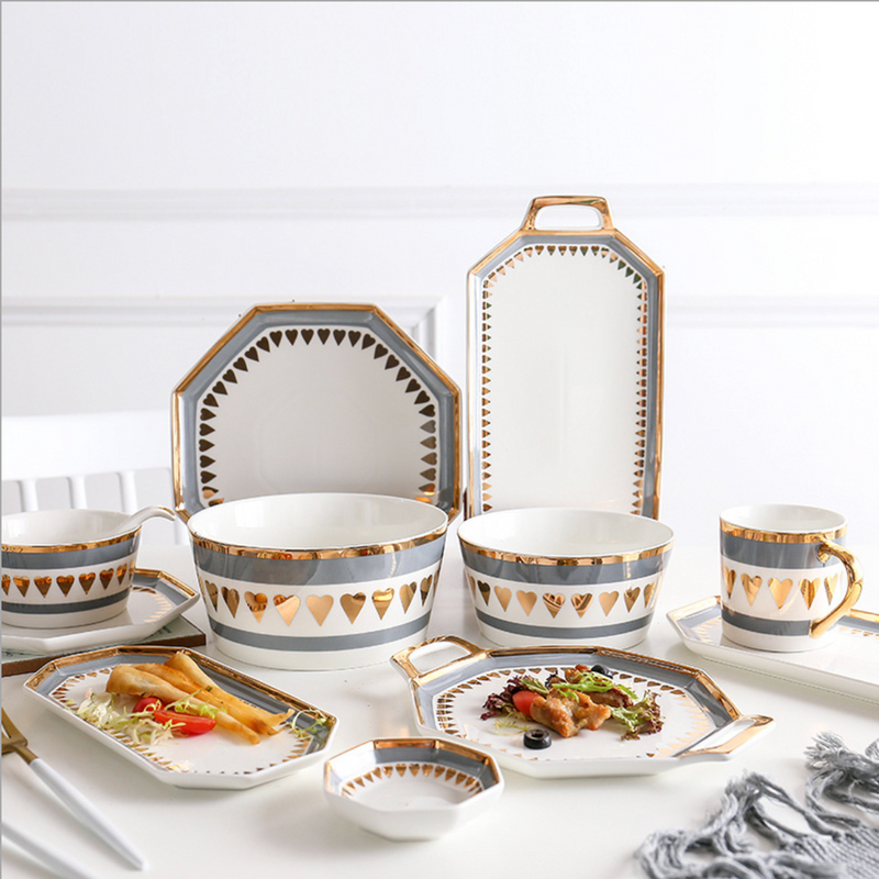 Heart Dinner Plate - Serving plate, lunch plate, ceramic dinner plates| Plates for dining table & home decor