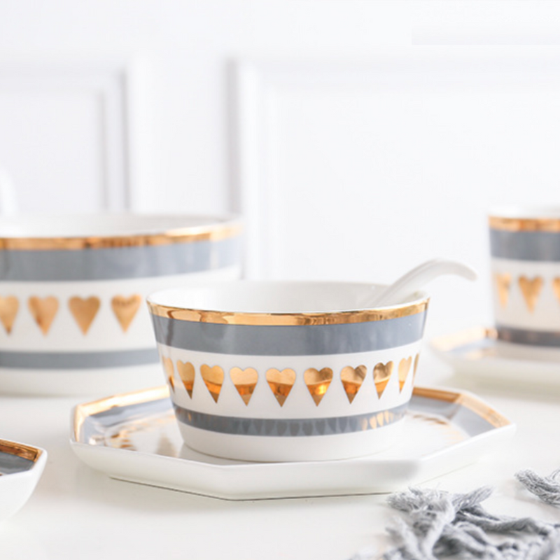 Heart Serving Bowl Medium - Bowl, ceramic bowl, serving bowls, noodle bowl, salad bowls, bowl for snacks, large serving bowl | Bowls for dining table & home decor