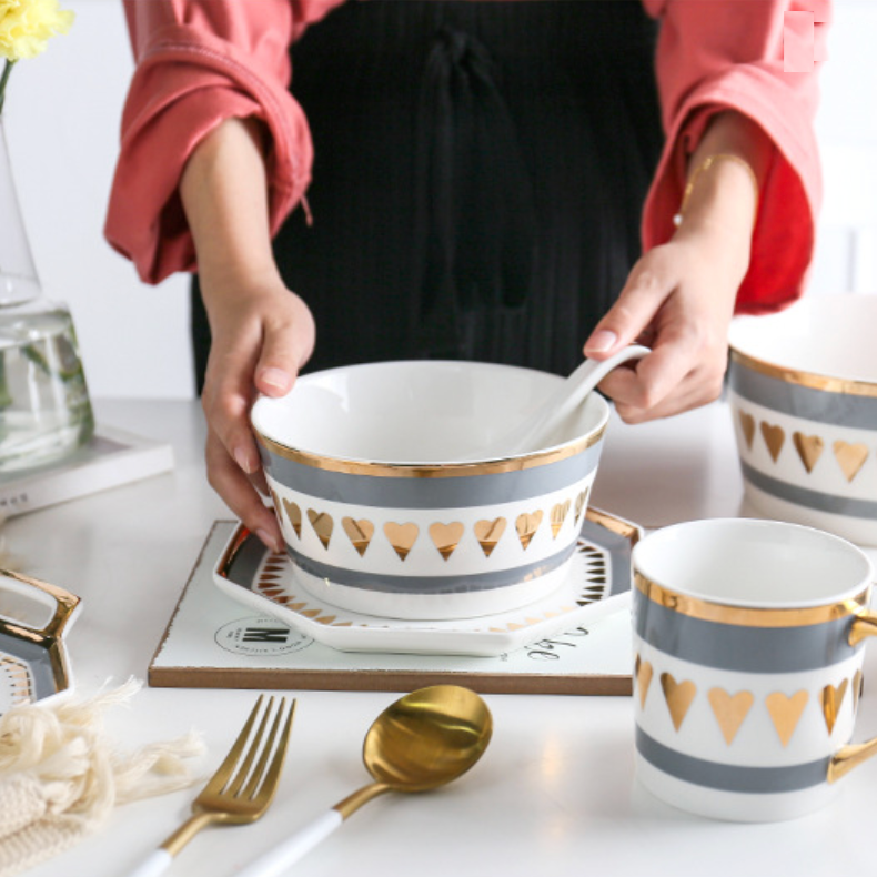 Heart Serving Bowl Medium - Bowl, ceramic bowl, serving bowls, noodle bowl, salad bowls, bowl for snacks, large serving bowl | Bowls for dining table & home decor