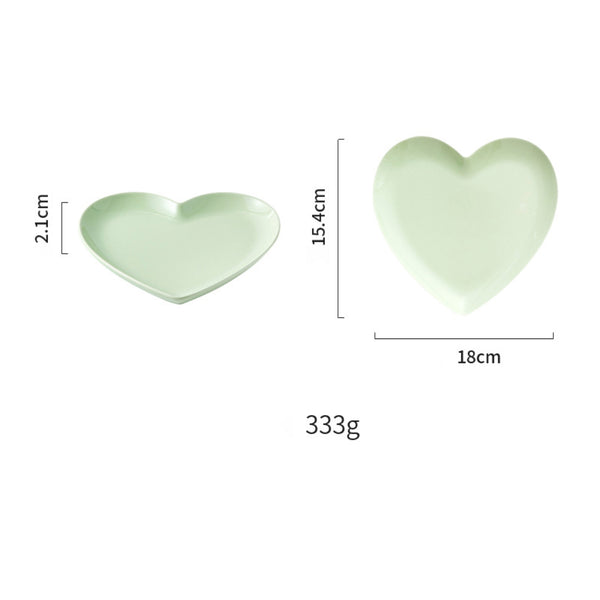 Heart Shaped Plate - Serving plate, small plate, snacks plates | Plates for dining table & home decor