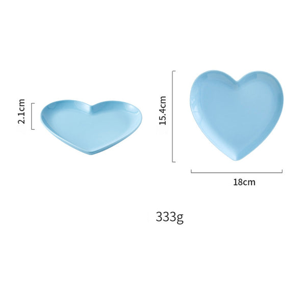 Heart Shaped Plate - Serving plate, small plate, snacks plates | Plates for dining table & home decor