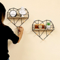 Heart Shelf Black - Wall shelf and floating shelf | Shop wall decoration & home decoration items