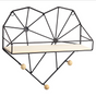 Heart Shelf Black - Wall shelf and floating shelf | Shop wall decoration & home decoration items