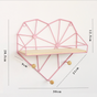 Heart Shelf Pink - Wall shelf and floating shelf | Shop wall decoration & home decoration items