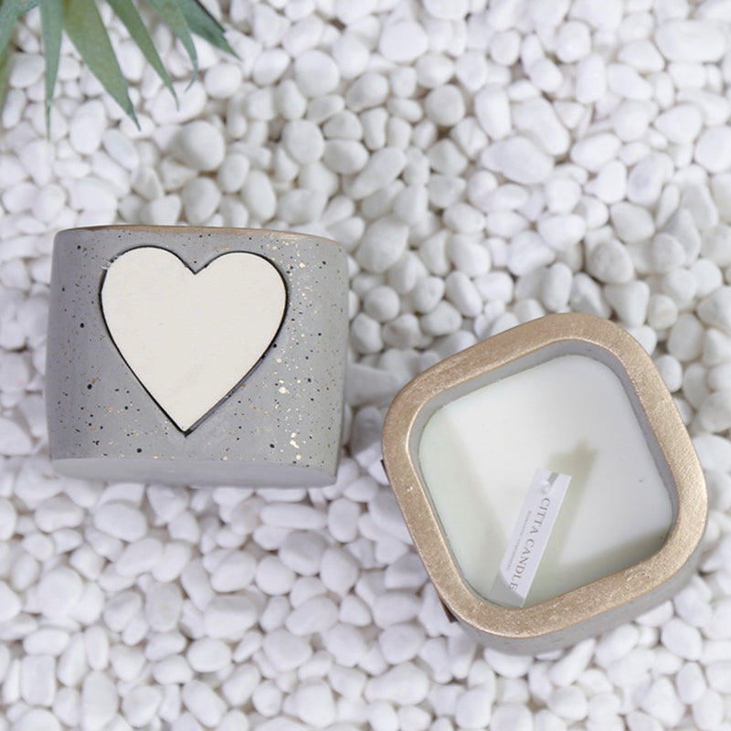 Heart Candle - Candle | Living room decor ideas