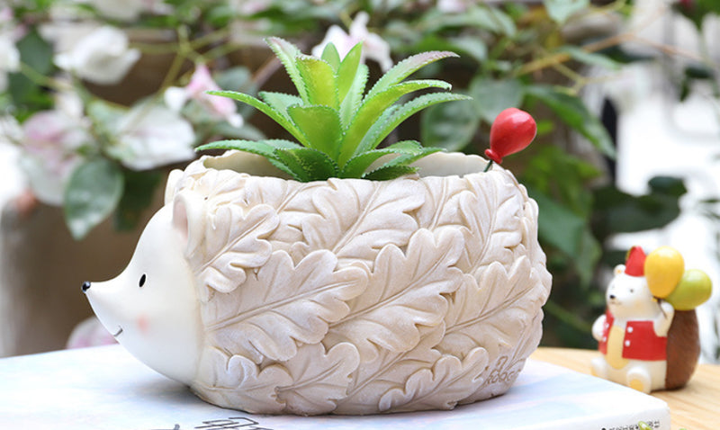 Hedgehog Planter - Indoor planters and flower pots | Home decor items