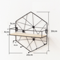 Hexagon Shelf - Wall shelf and floating shelf | Shop wall decoration & home decoration items