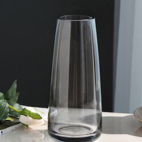 Transparent Glass Vase - Flower vase for home decor, office and gifting | Home decoration items