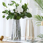 Transparent Glass Vase - Flower vase for home decor, office and gifting | Home decoration items