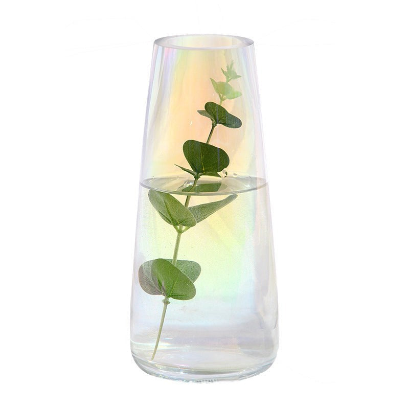 Transparent Glass Vase - Flower vase for home decor, office and gifting | Home decoration items