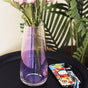 Transparent Glass Vase - Flower vase for home decor, office and gifting | Home decoration items