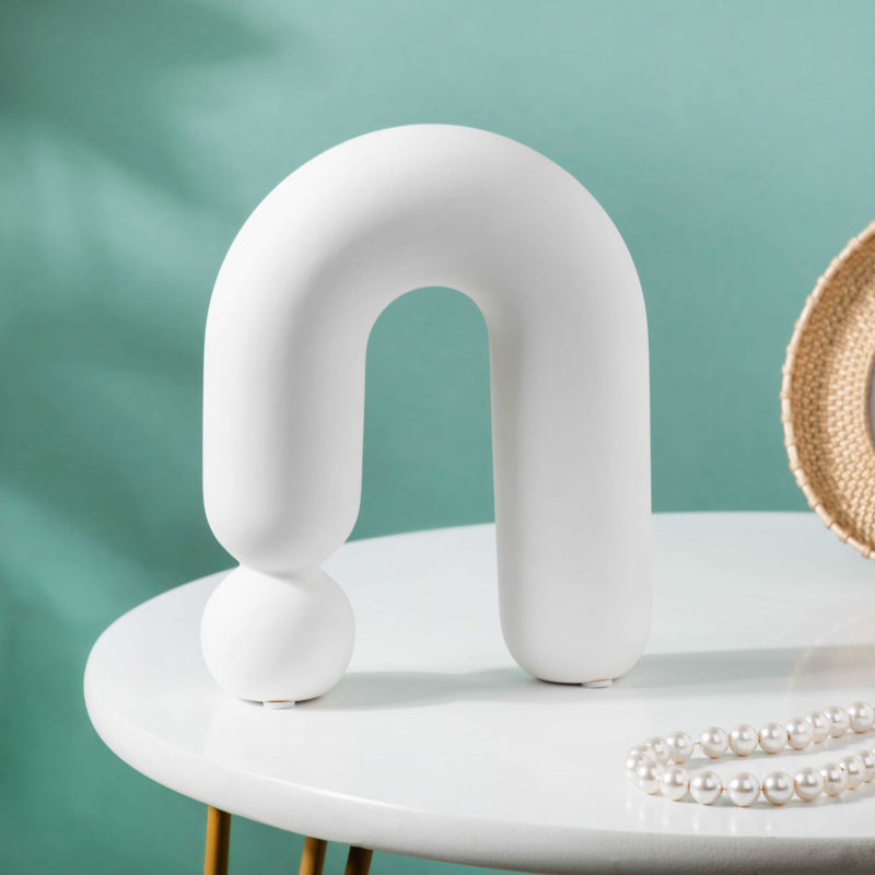 U Modern Ceramic Decor - Showpiece | Home decor item | Room decoration item