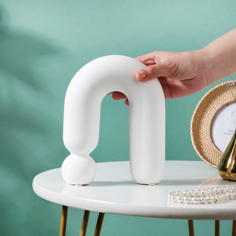 U Modern Ceramic Decor - Showpiece | Home decor item | Room decoration item