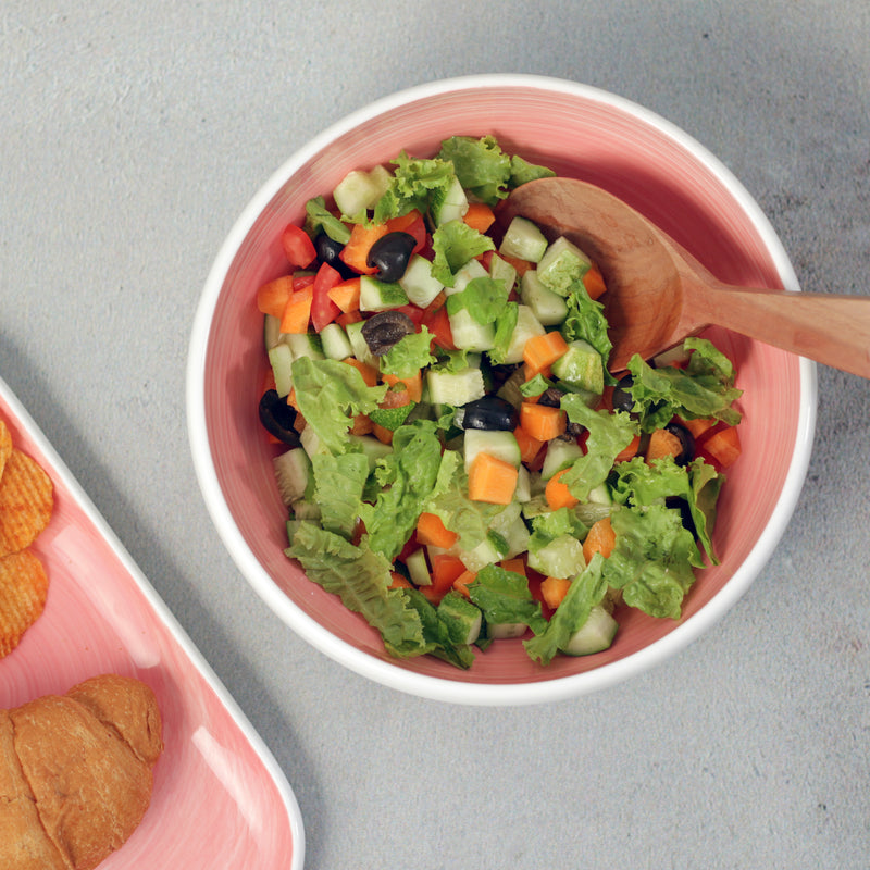 Pink Serving Bowl - Bowl, ceramic bowl, serving bowls, noodle bowl, salad bowls, bowl for snacks, large serving bowl | Bowls for dining table & home decor