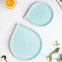 Dew Tiffany Blue Raindrop Snack Plate 10 Inch - Serving plate, snack plate, dessert plate | Plates for dining & home decor