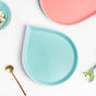 Dew Tiffany Blue Raindrop Snack Plate 10 Inch - Serving plate, snack plate, dessert plate | Plates for dining & home decor