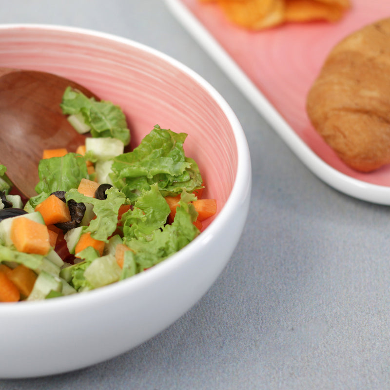 Pink Serving Bowl - Bowl, ceramic bowl, serving bowls, noodle bowl, salad bowls, bowl for snacks, large serving bowl | Bowls for dining table & home decor