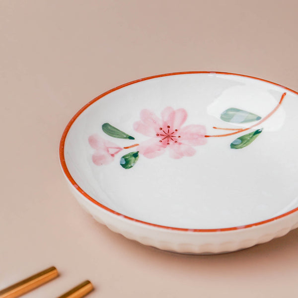 Sakura Small Flavor Plate - Serving plate, small plate, snacks plates | Plates for dining table & home decor