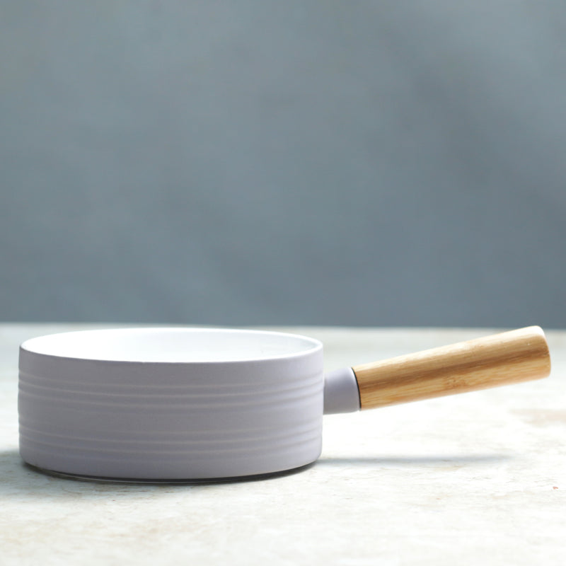 MAGNIFIQUE bowl with bamboo handle - lavender - Soup bowl, serving bowls, noodle bowl, snack bowl, popcorn bowls | Bowls for dining & home decor