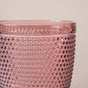 Rose Crystal Tumbler Glass Mauve Set Of 6 250 ml