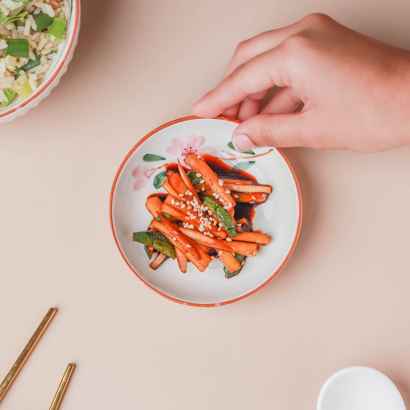 Sakura Small Flavor Plate - Serving plate, small plate, snacks plates | Plates for dining table & home decor